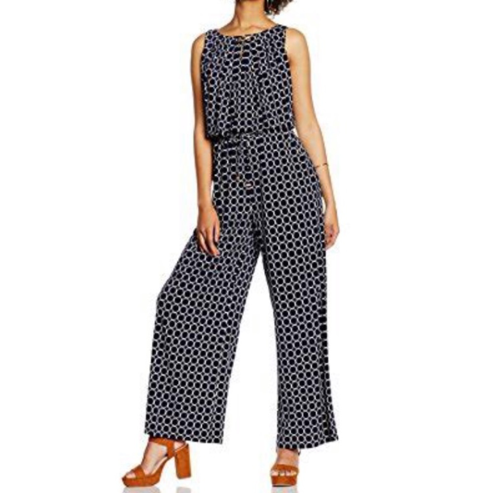 Tahari ASL Keyhole Printed Jumpsuit